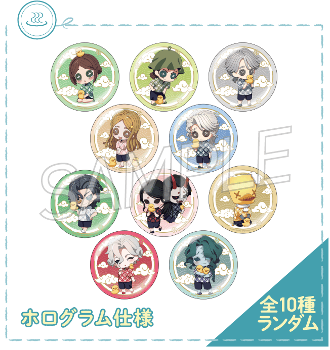 トレーディング缶バッジ(ミニキャラver.) 全10種ランダム ホログラム仕様