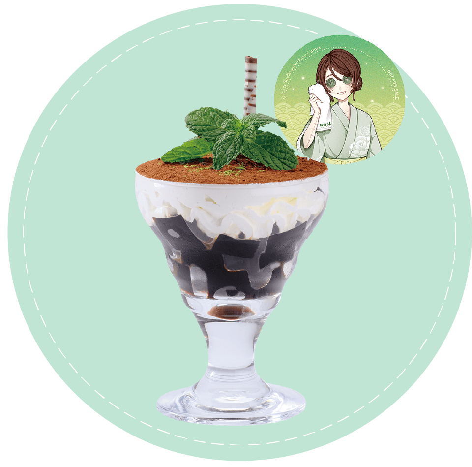 荘園風コーヒーゼリーチョコパフェ