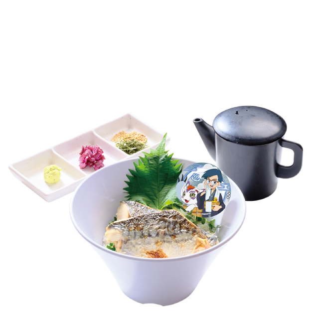 ゴマモンの「焼き魚のお茶漬けセット」