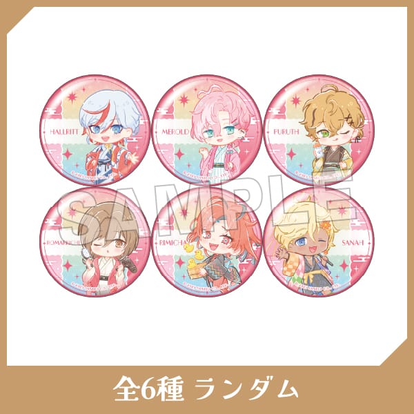ミニキャラ缶バッジRED BOUQUET ver.