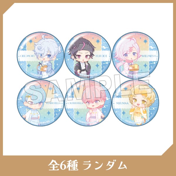 ミニキャラ缶バッジBLUE BOUQUET ver.