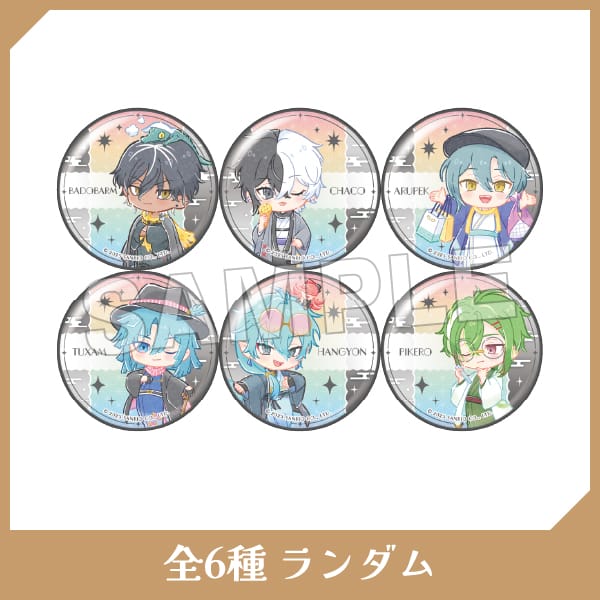 ミニキャラ缶バッジNOIR BOUQUET ver.