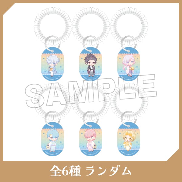 ミニキャラロッカーキー風キーホルダーBLUE BOUQUET ver.
