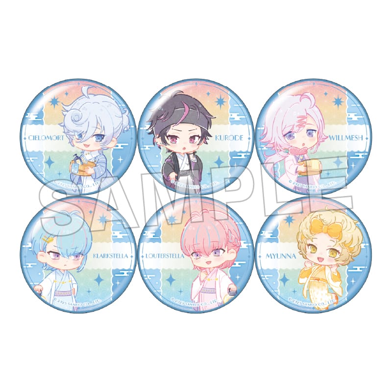 ミニキャラ缶バッジBLUE BOUQUET ver.1個 550円(税込)