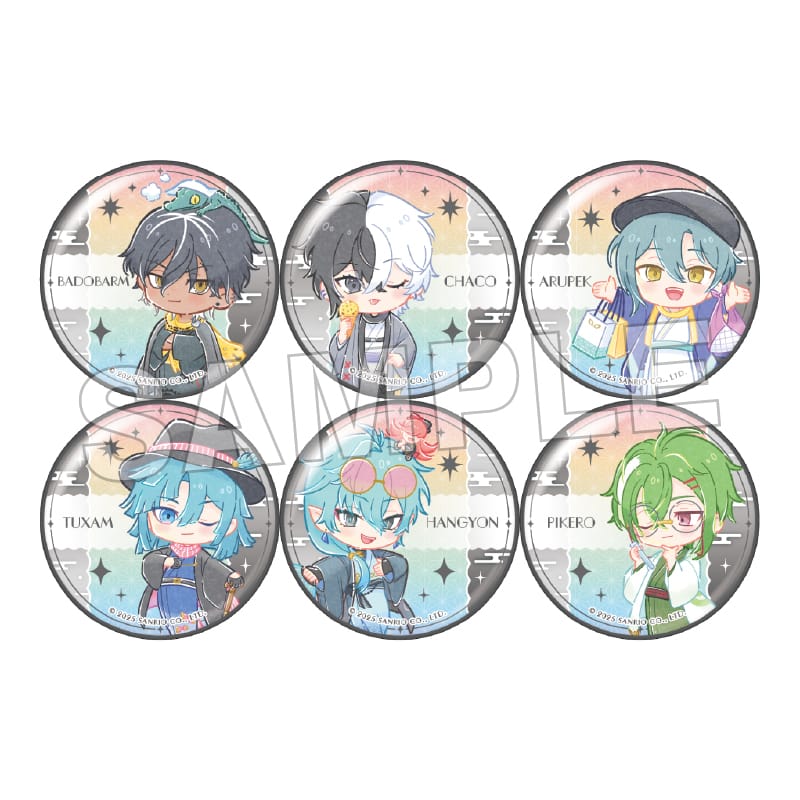 ミニキャラ缶バッジNOIR BOUQUET ver. 1個 550円(税込)