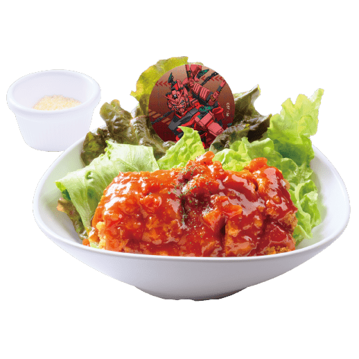 チキン竜田の 赤いガンダムソースボウル