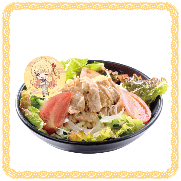 奏の豚しゃぶのせ♪サラダうどん