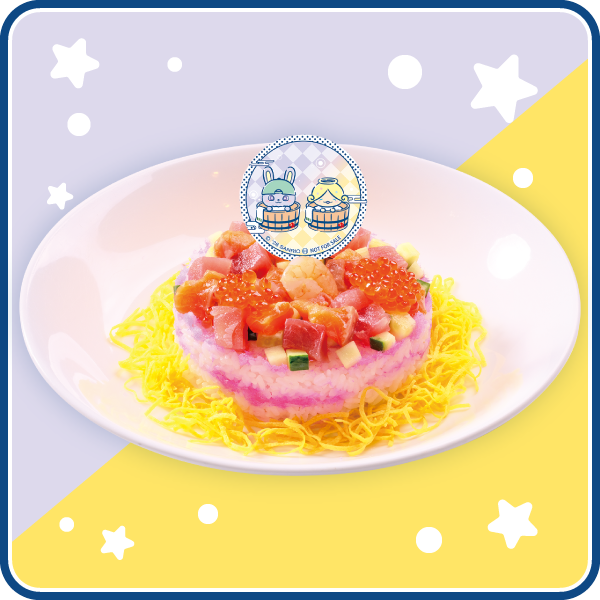 ちまたともこのふわふわ錦糸卵の創作寿司ケーキ