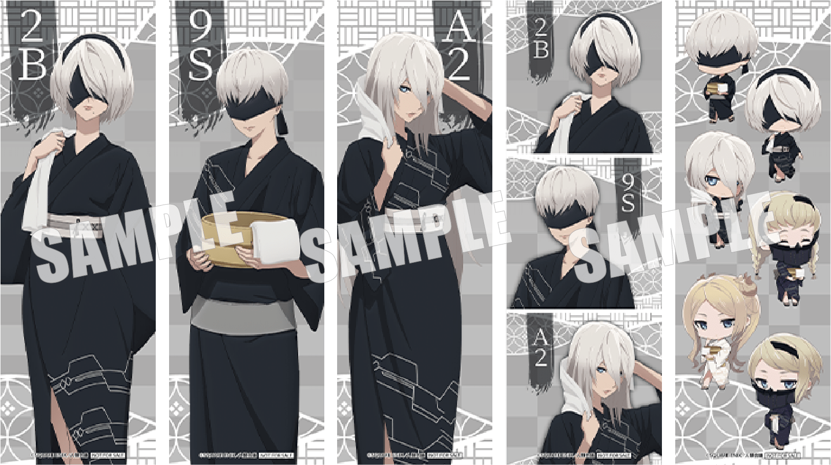 ニーアオートマタ NieR:Automata 極楽湯 9S  当選品 のぼり