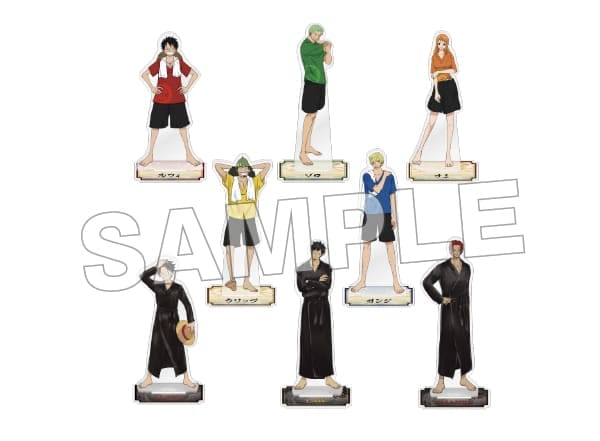 ONE PIECE　ワンピース　極楽湯コラボ　アクスタ　アクリルスタンド