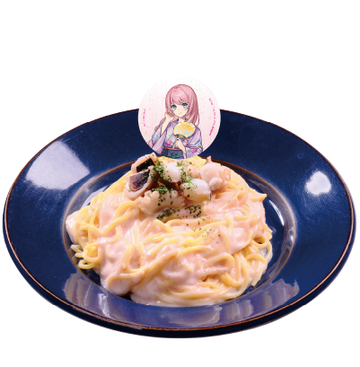 巡音ルカのたこ明太クリームパスタ