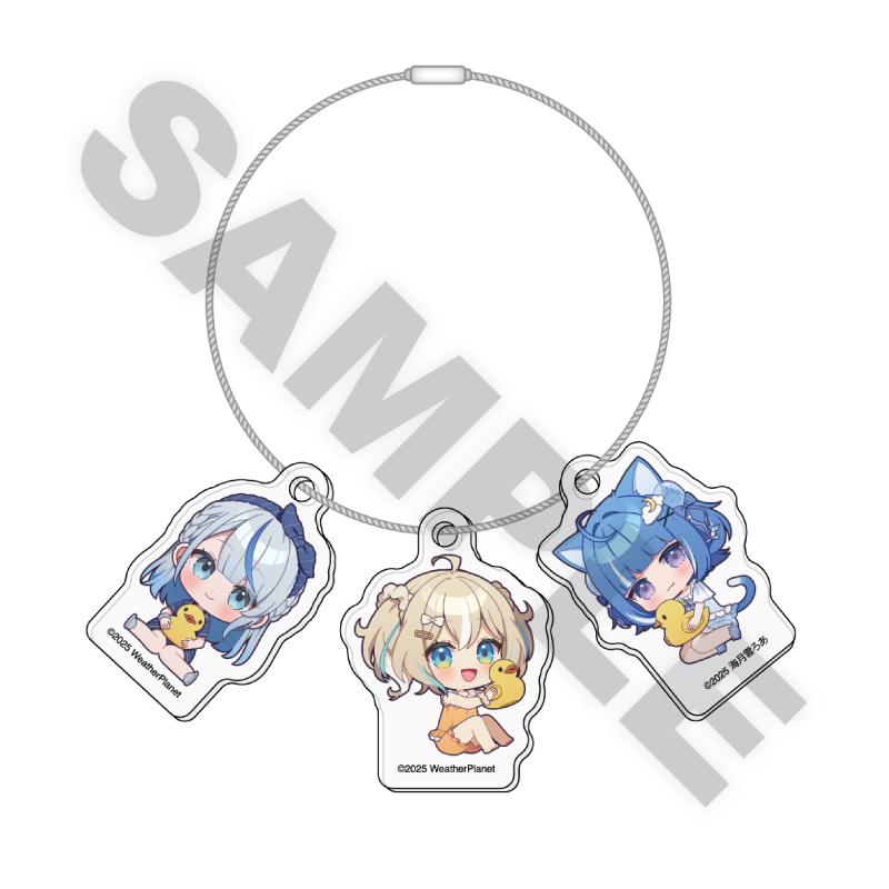 3連アクリルキーホルダー