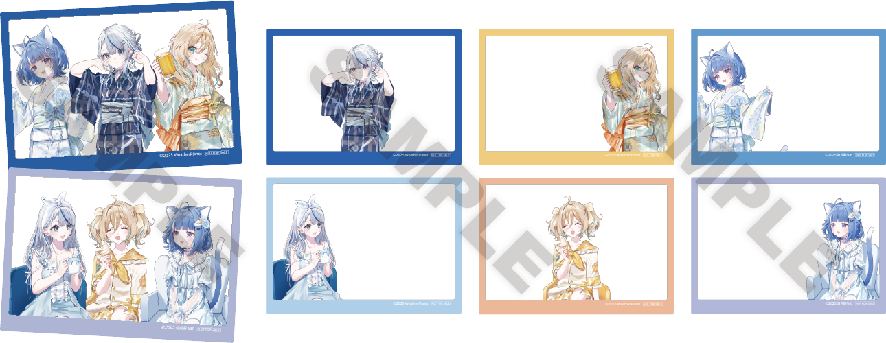 重なるクリアカード