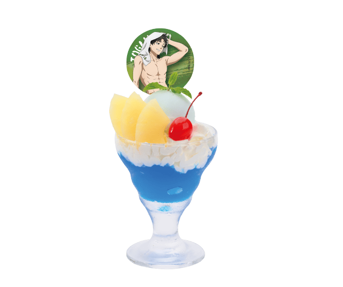 お風呂上りの甘味ラムネアイスのクールパフェ